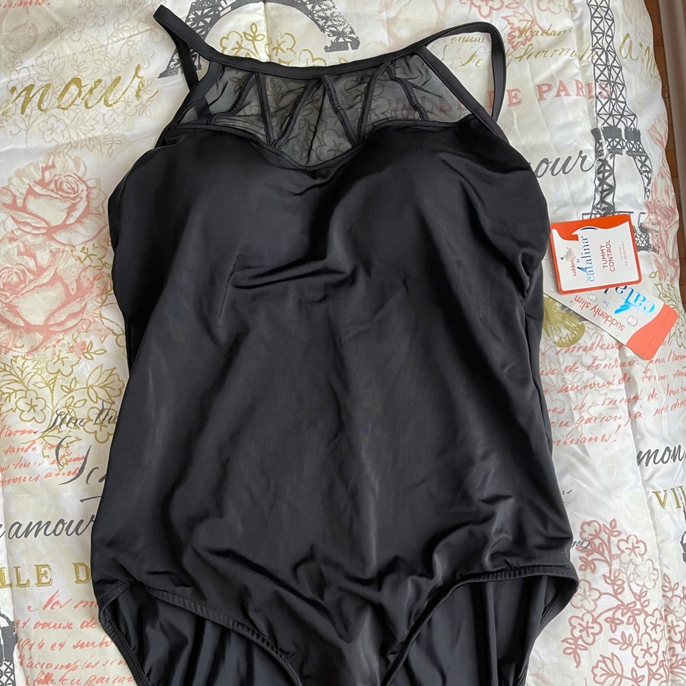 Brand New Black One-Piece Bathing Suit
